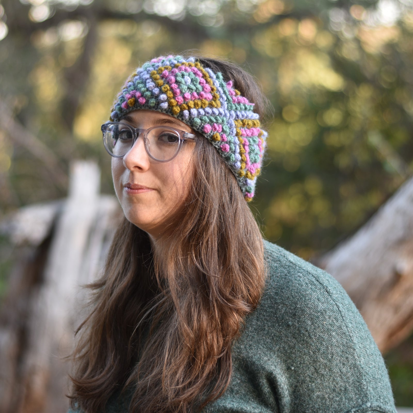 Diamond Ear Warmer Floral