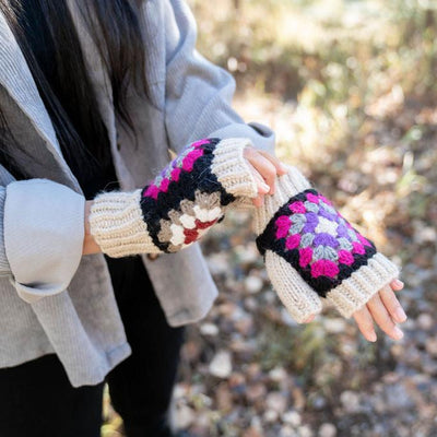 Crochet Wrist Warmer Cream