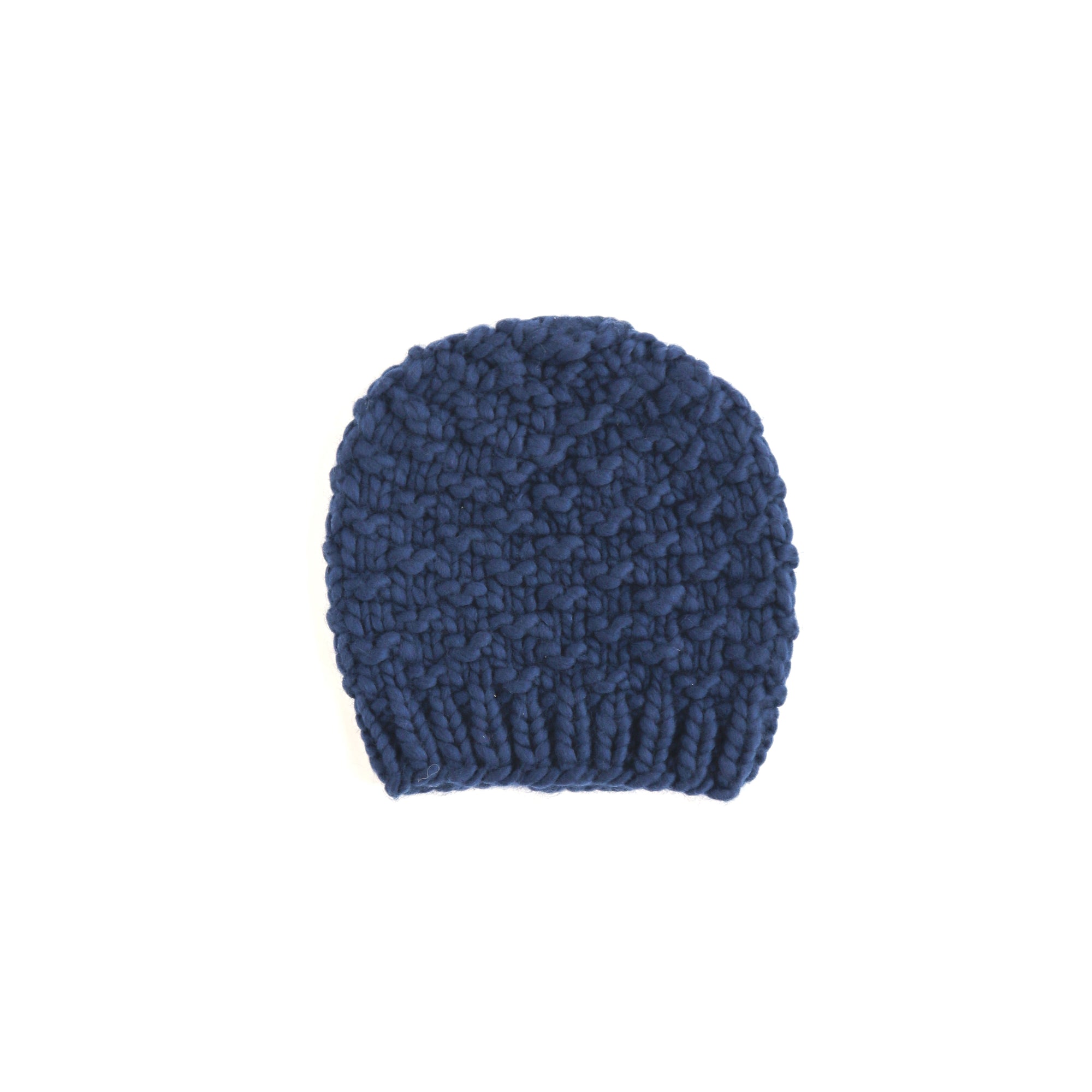 Knitted Cloud Beanie Royal Blue