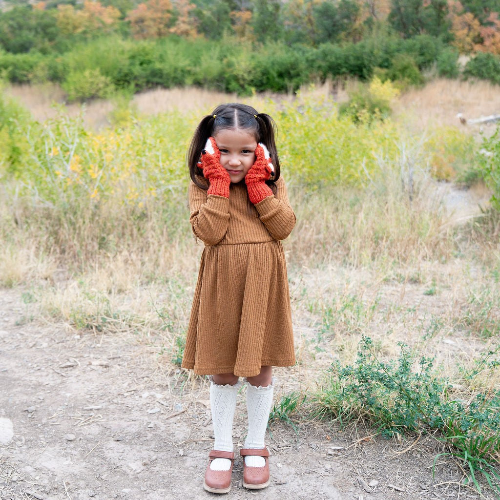 Kids Animal Mitten Fox