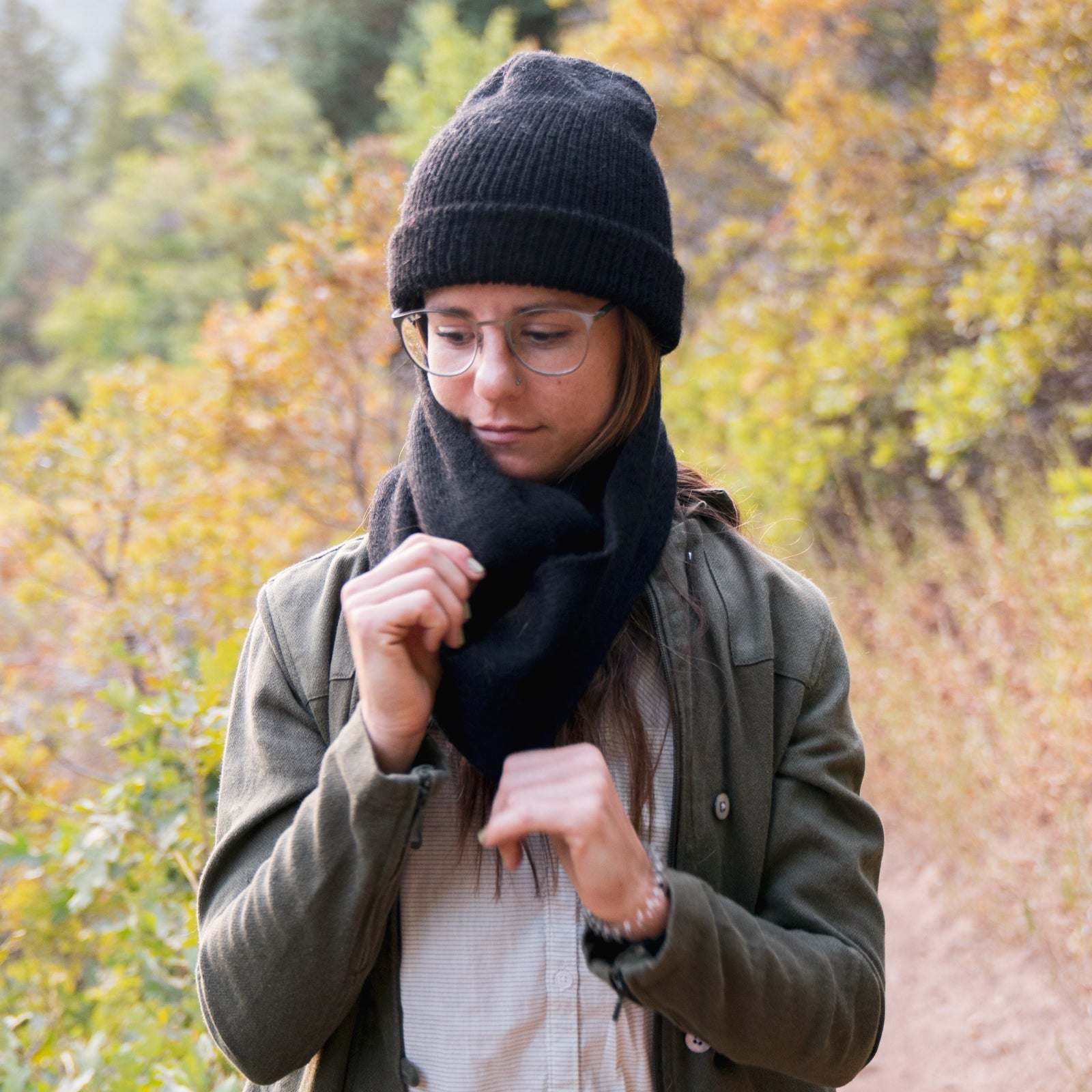 Milkshake Scarf Black