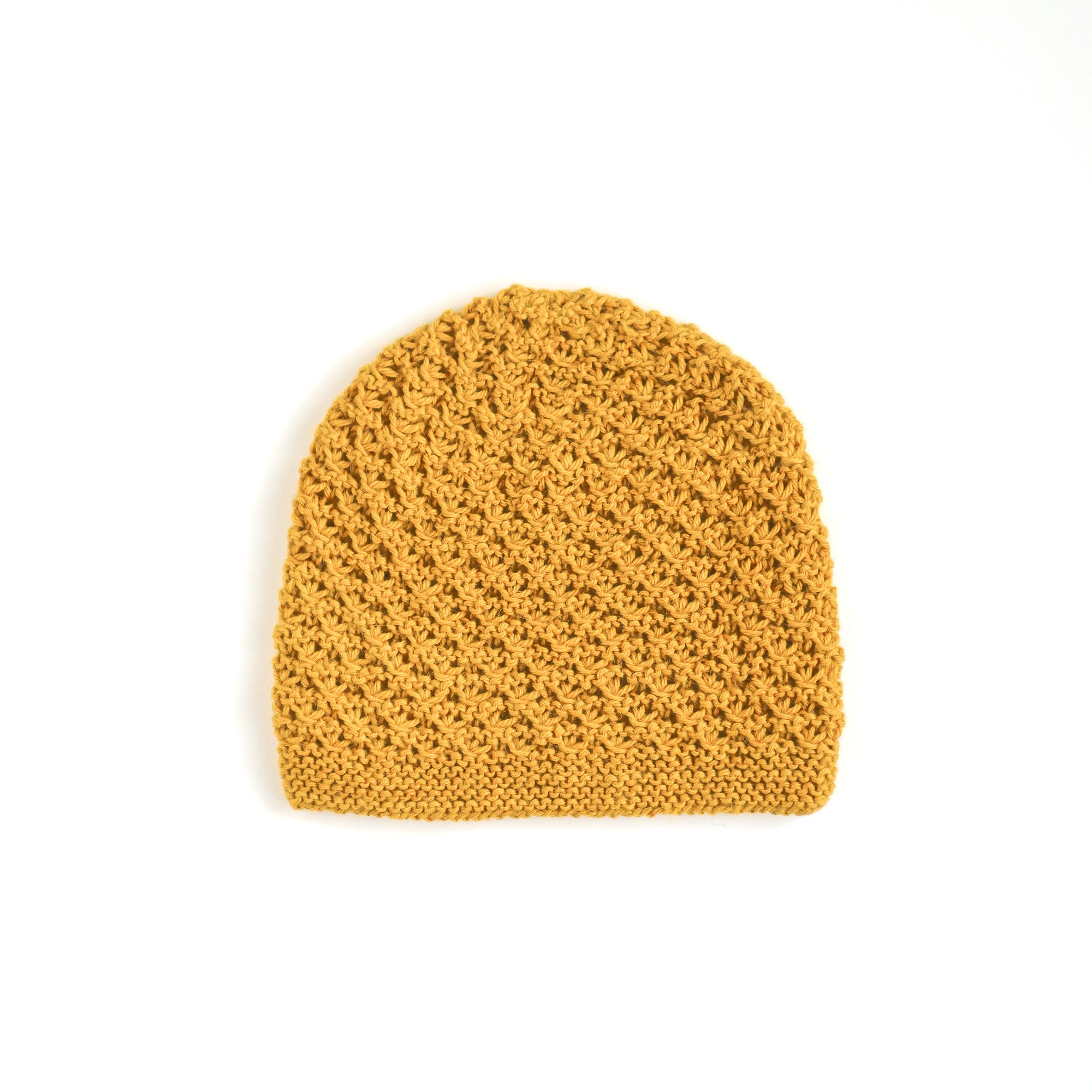 Knitted Inca Beanie Mustard