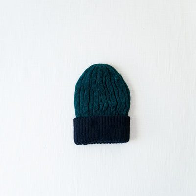 Knitted Reversible Cable Beanie