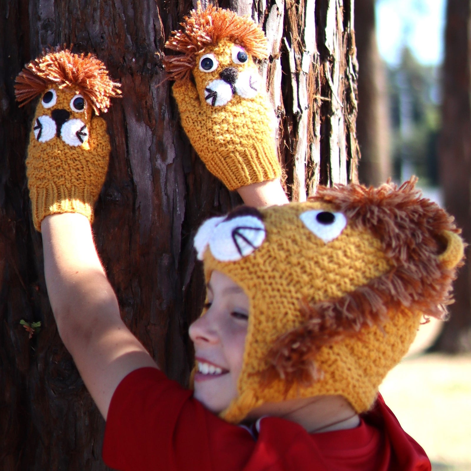 Kids Animal Mitten Lion