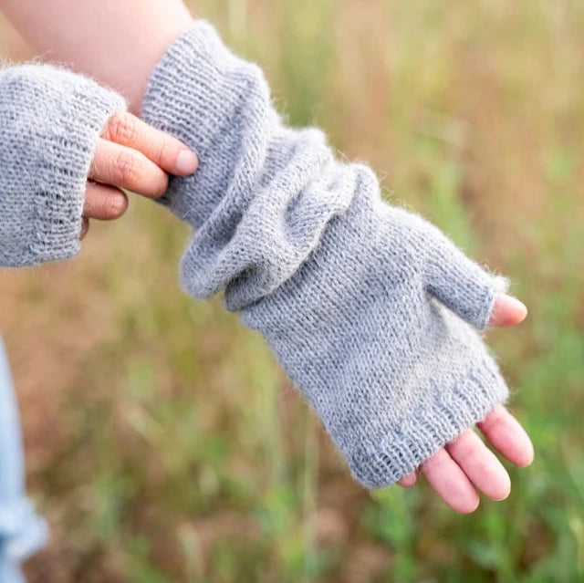 AMOMENTO☆23FW ALPACA ARM WARMER Alpaca Arm Warmer Grey - AndesGifts