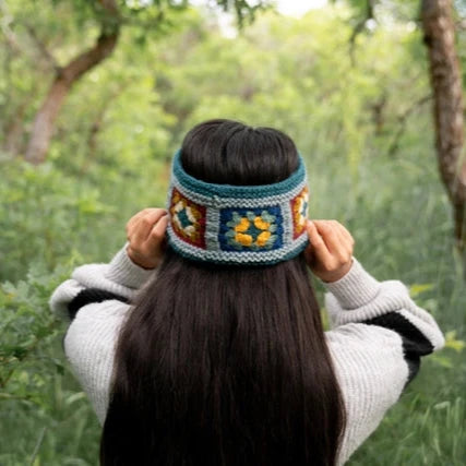 Crochet Ear Warmer Blue