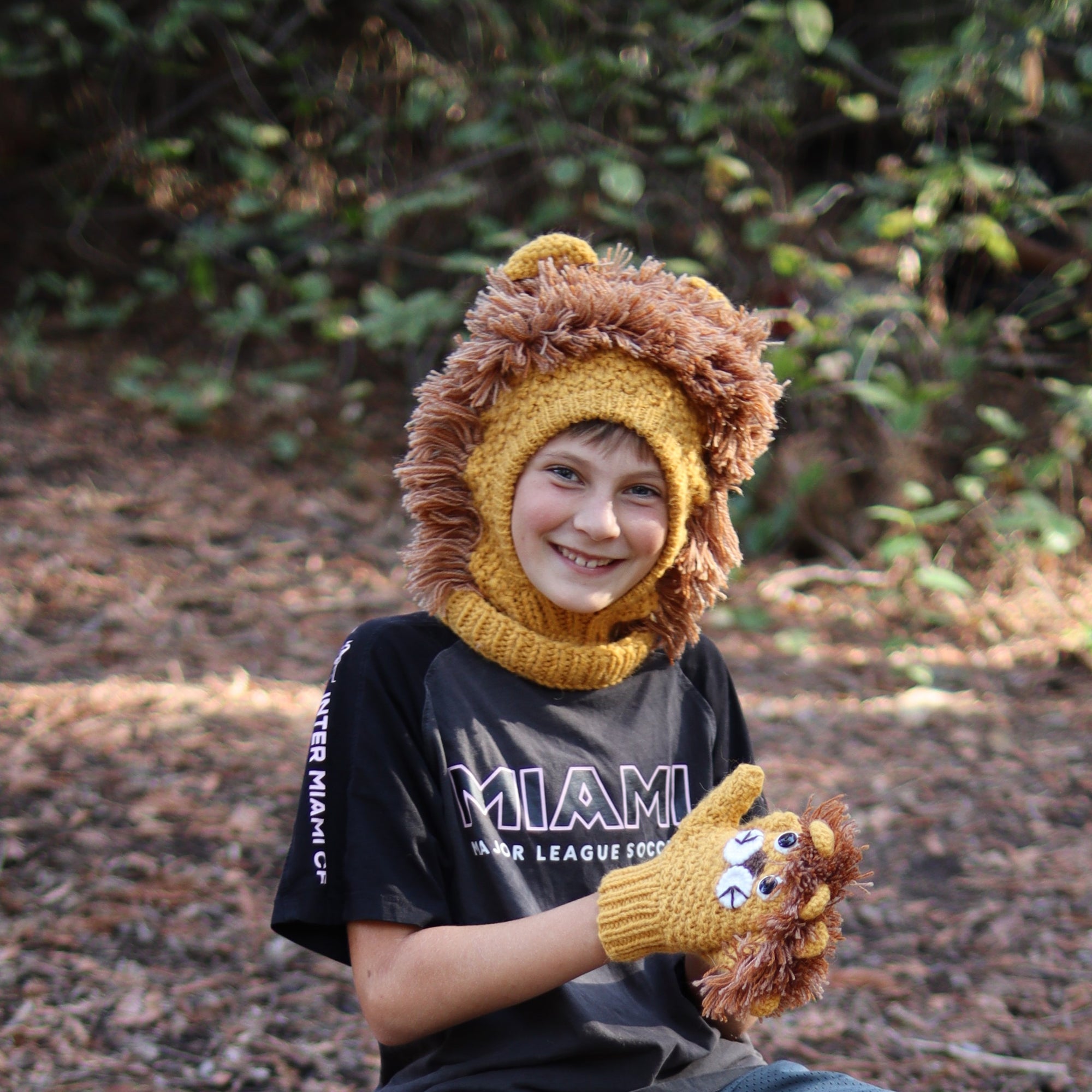 Kids Animal Hood Lion