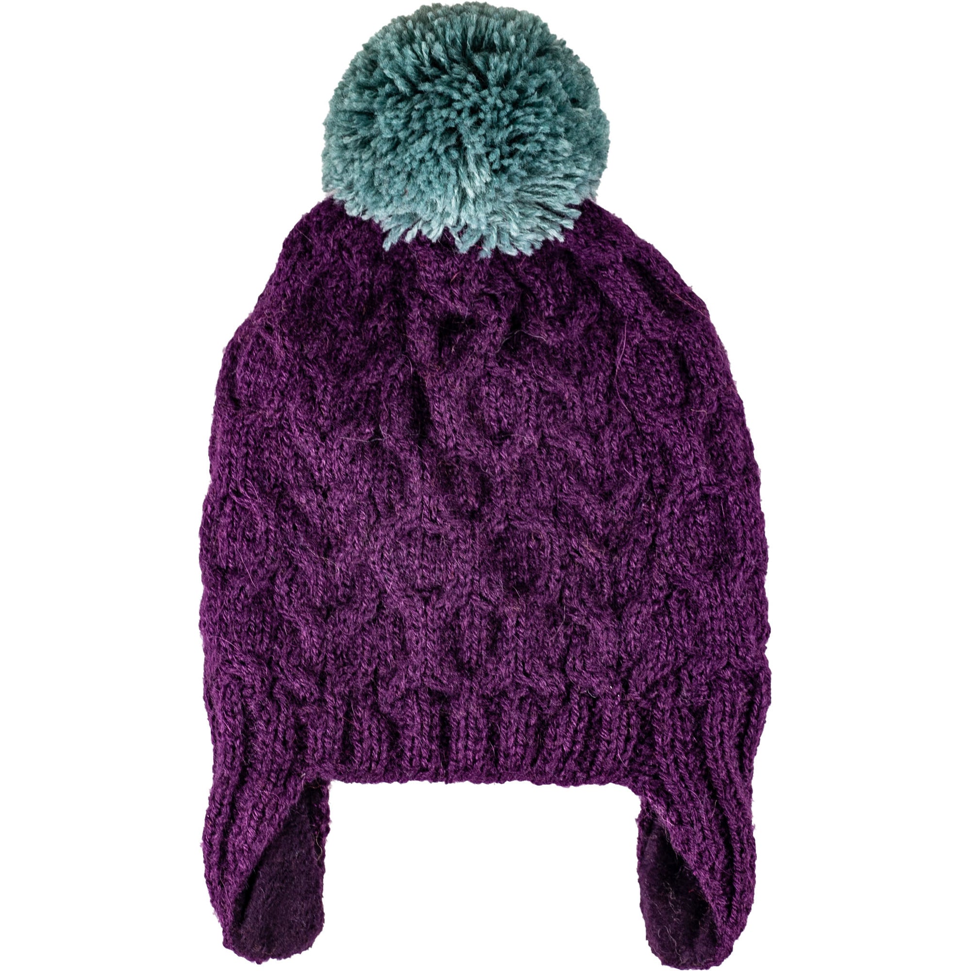 Kids Cable Pom Hat