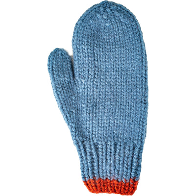 Kids Cable Pom Mitten