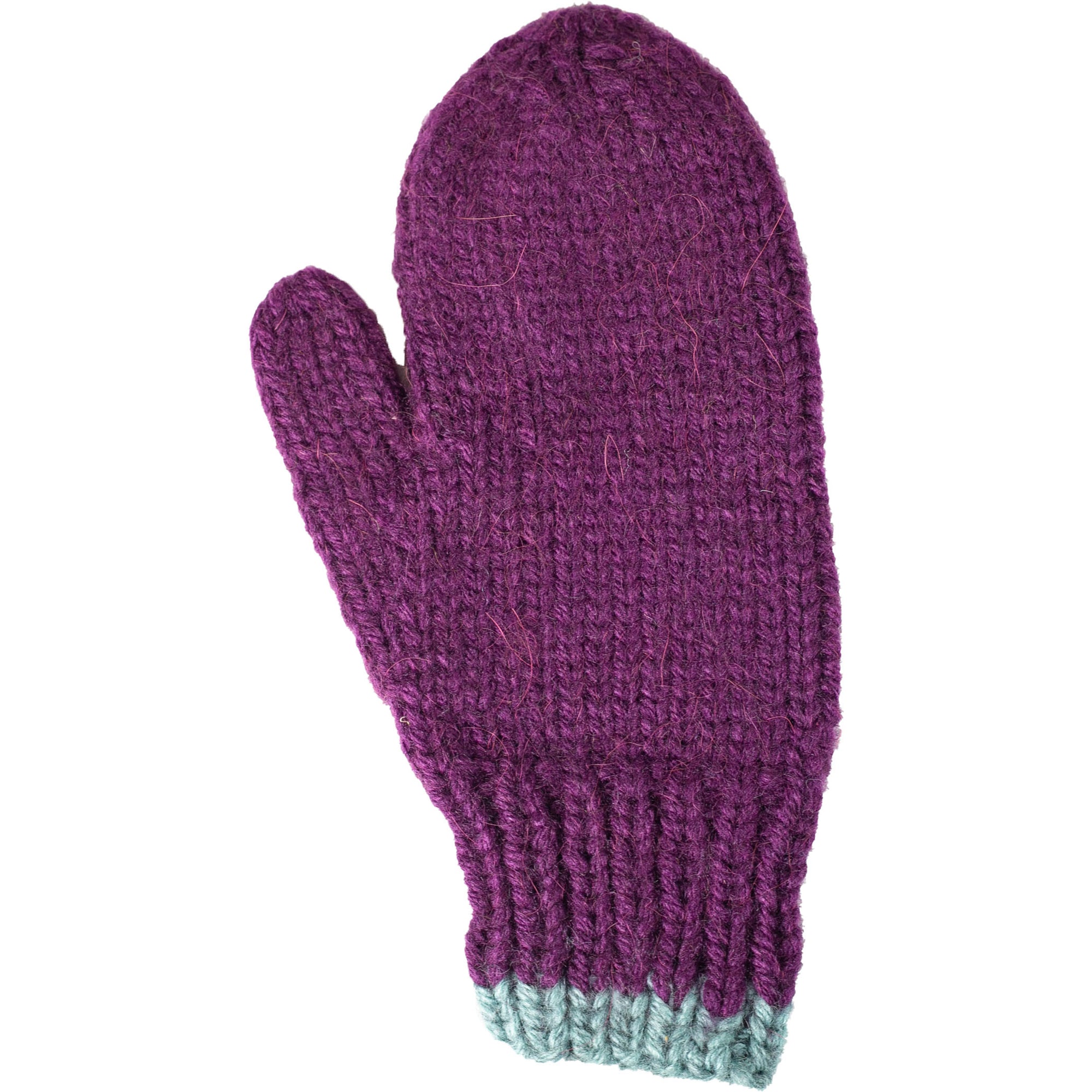 Kids Cable Pom Mitten