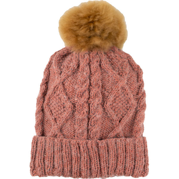 Braided Pom Hat
