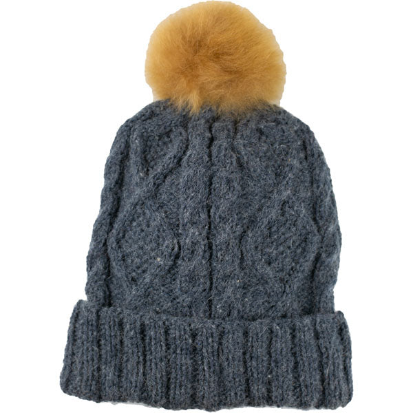 Braided Pom Hat