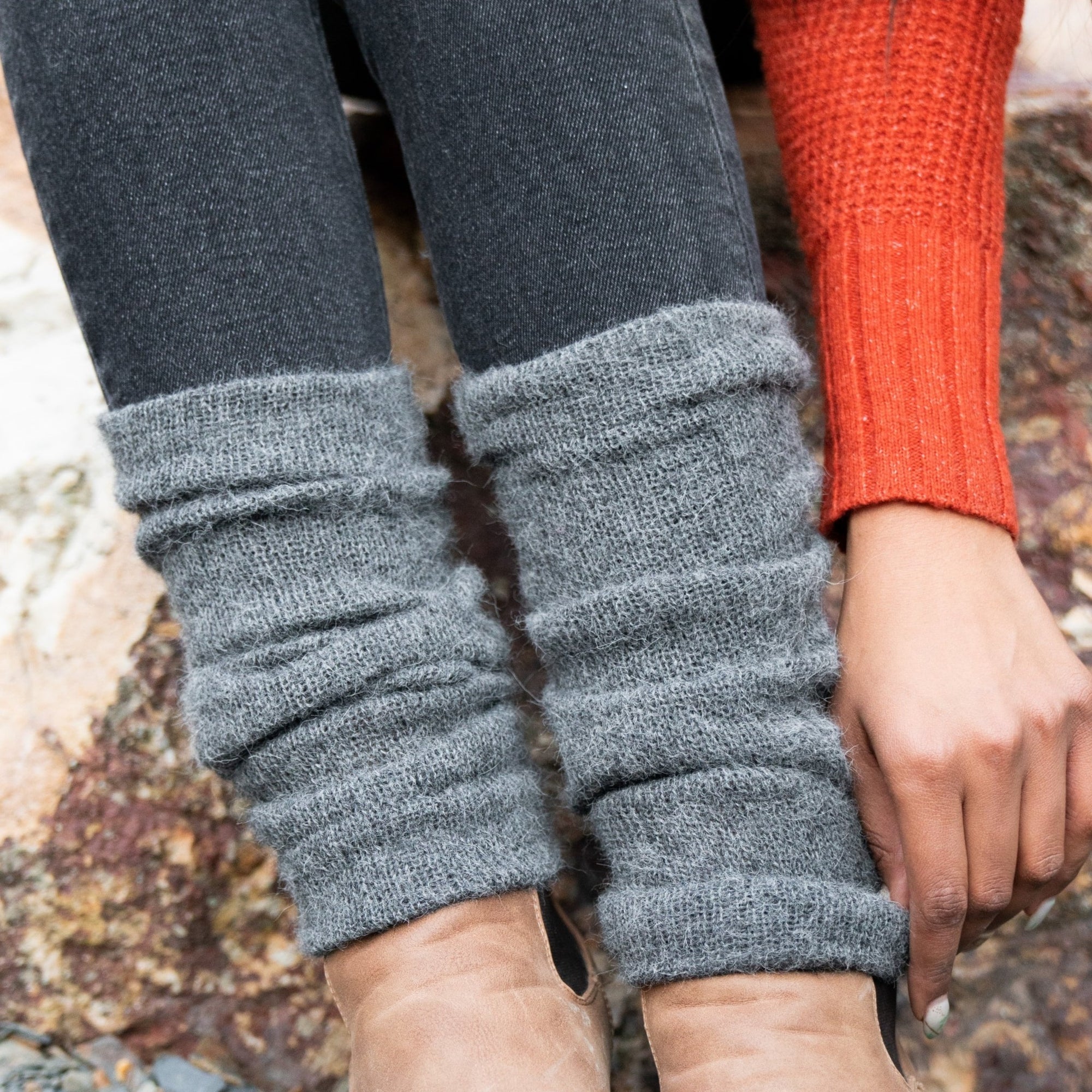 Milkshake Leg Warmer Grey